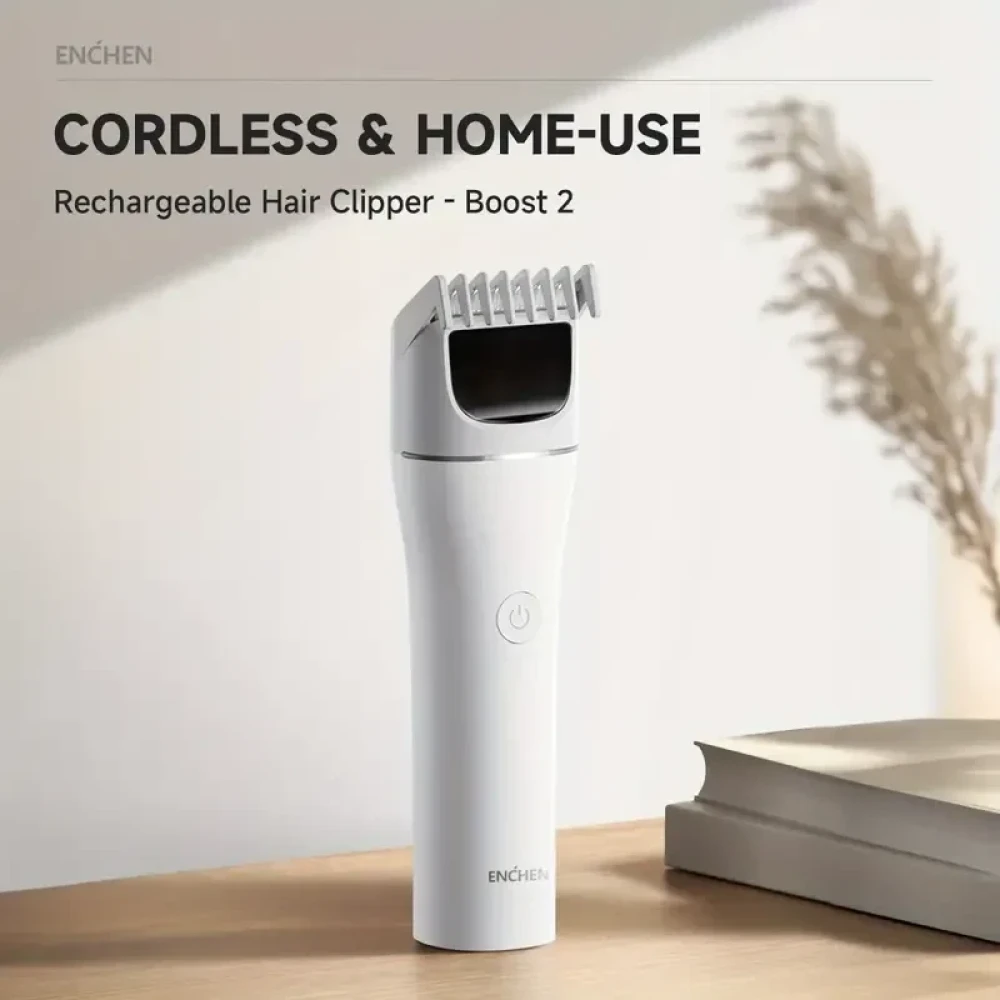Enchen Boost 2 Hair Clipper – 2025 New Version (White)