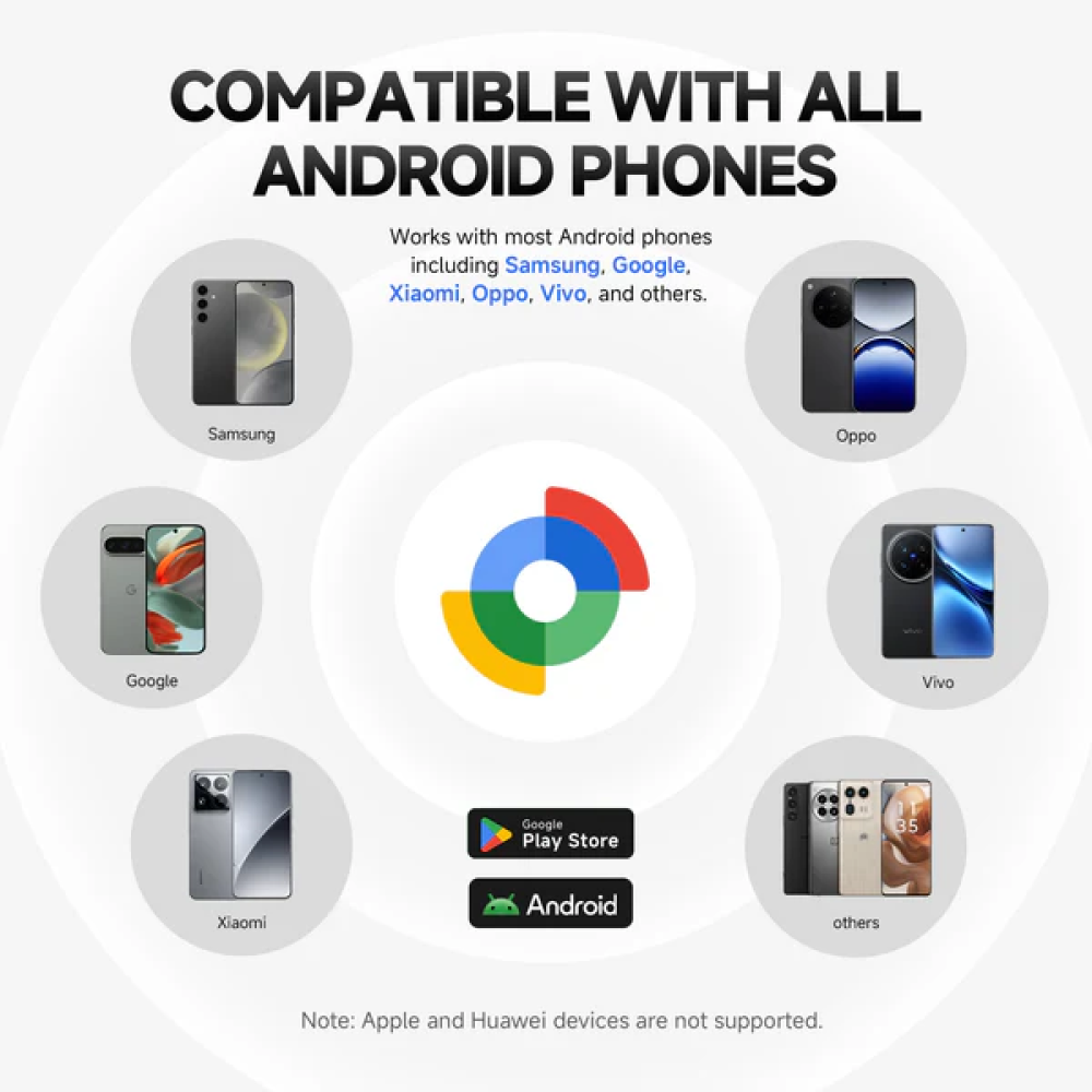 MiLi MiTag Android Location Tracker Device – Compatible with Google’s Find My Device